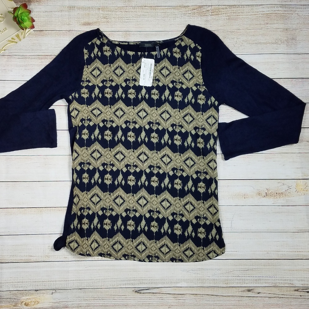 THML Top Geometric Henley